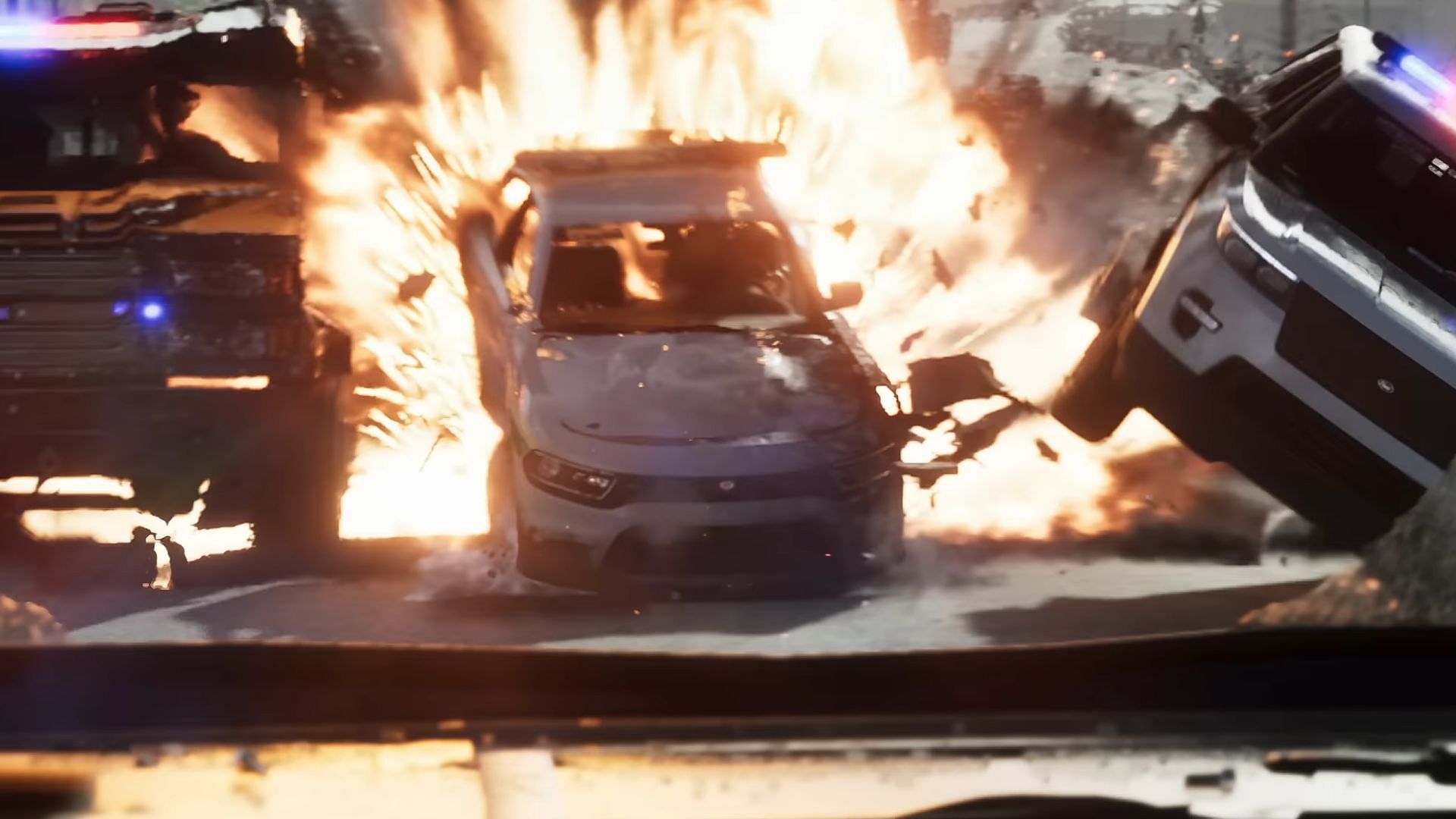 A seemingly empty cop car (Image via Rockstar Games)